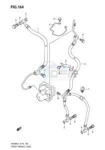 AN400 ABS BURGMAN EU-UK drawing FRONT BRAKE HOSE