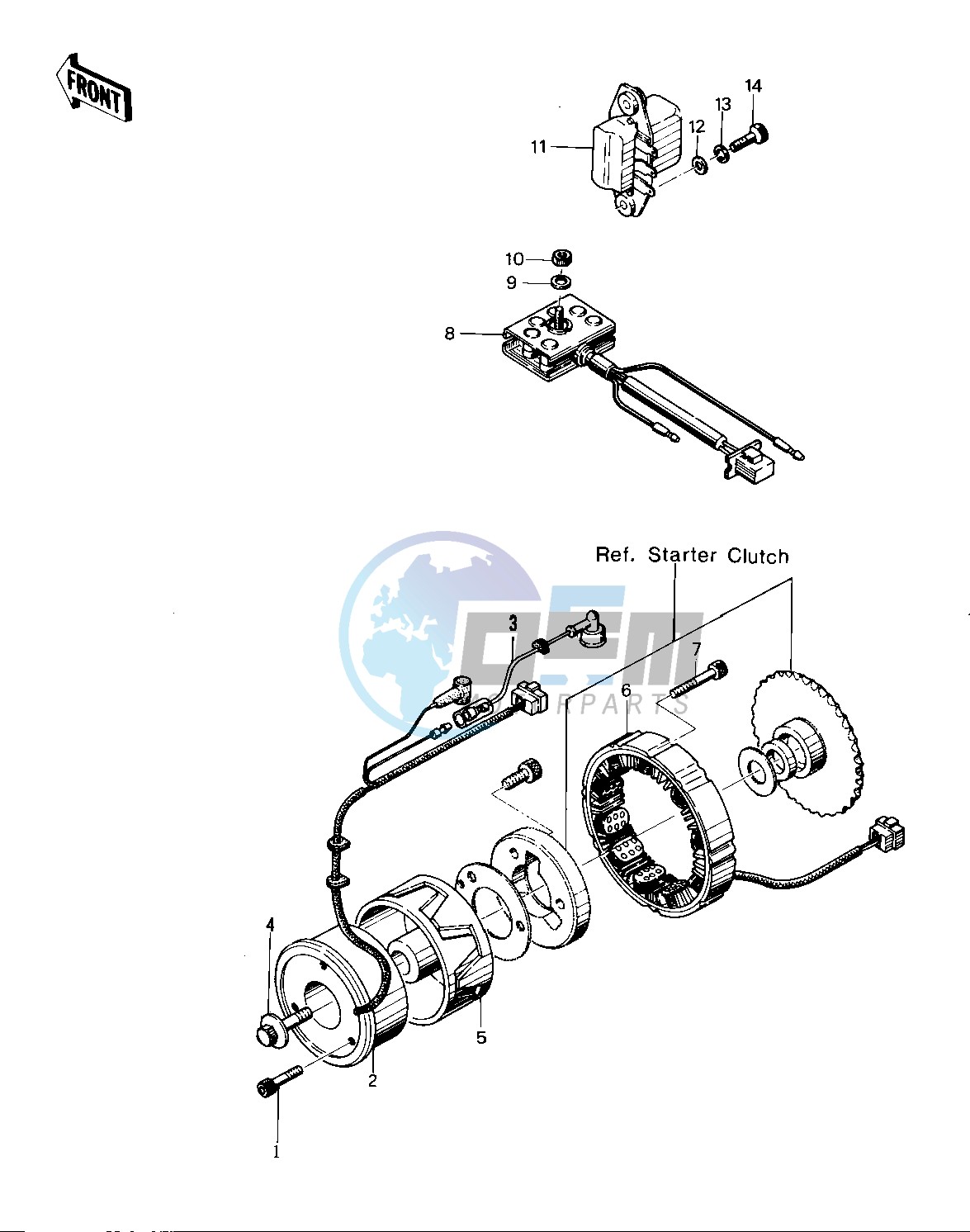 GENERATOR_REGULATOR_RECTIFIER -- 76 -77 KZ400 - D3_D4- -