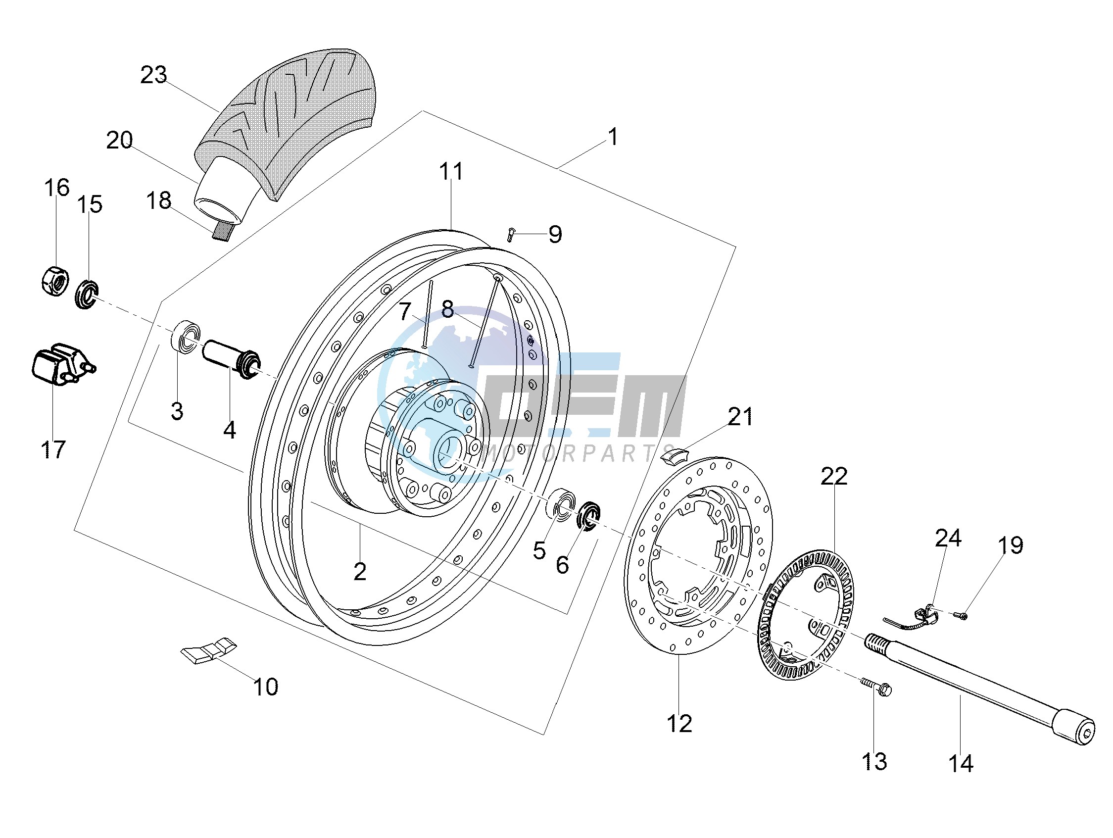 Rear wheel