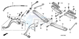 TRX420FPMA U / PS 4WD drawing PEDAL/STEP