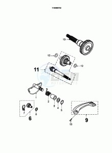 FIGHT ZA 30 (DK) drawing DRIVE SHAFTS / KICKSTARTER