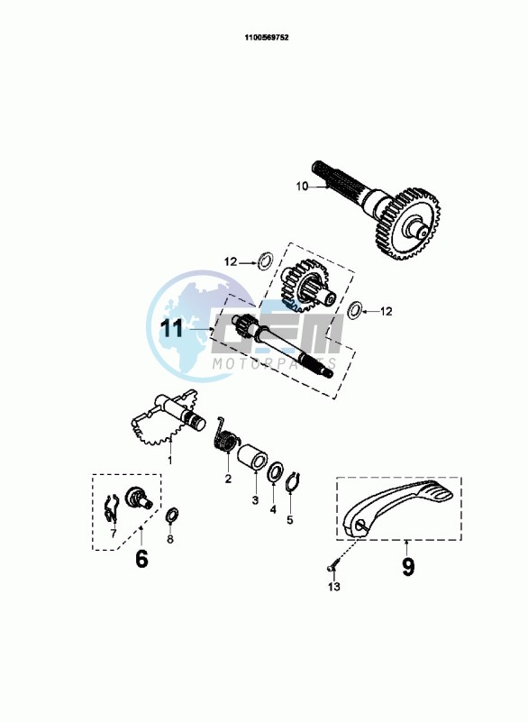 DRIVE SHAFTS / KICKSTARTER