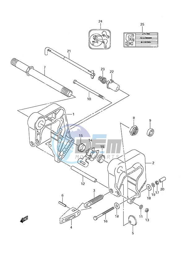 Clamp Bracket w/Remote Control