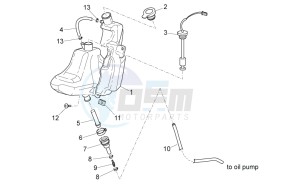 SR 50 ie AND carb. USA drawing Oil tank