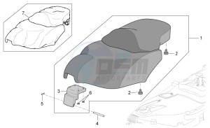 Scarabeo 500 drawing Saddle unit