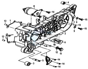 ALLO 50 45KMH (L8 L9) EU EURO4 drawing CRANKCASE COVER LINKS