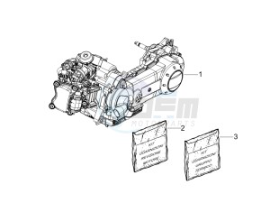 LXV 150 4T USA drawing Engine assembly