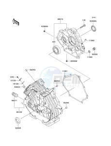 KAF 400 C [MULE 610 4X4 HARDWOODS GREEN HD] (C6F-C9F) C9F drawing CRANKCASE