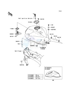 Z750S ZR750K6F FR GB XX (EU ME A(FRICA) drawing Fuel Tank