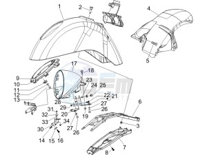 GTV 125 4T (Euro 3) drawing Wheel housing - Mudguard