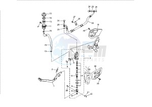 XT X 660 drawing REAR MASTER CYLINDER