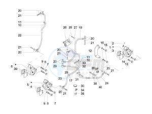 X9 250 Evolution drawing Brakes hose  - Calipers