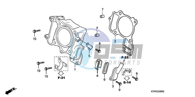 CYLINDER/REED VALVE