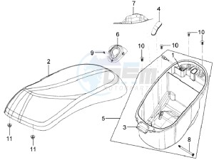 MIO 100 HU10W8-F drawing BUDDYSEAT - HELMET BOX - CARRIER