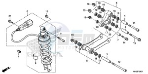 GL1800BG GOLDWING - F6B UK - (E) drawing REAR CUSHION