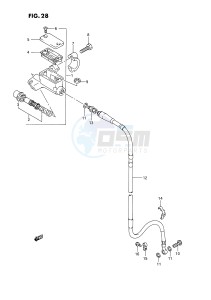 RM250 (E3) drawing FRONT MASTER CYLINDER