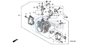 TRX420FMA Europe Direct - (ED / 4WD) drawing THROTTLE BODY