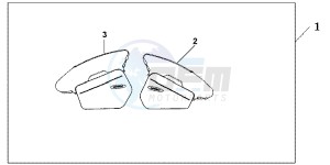 NT700VAB drawing PANNIER INNER BAG SET