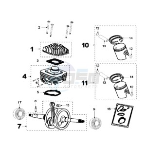 FIGHT RIX drawing CRANKSHAFT AND CYLINDER IAE