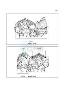 VN 1700 C [VULVAN 1700 NOMAD] (9FA) C9F drawing CRANKCASE BOLT PATTERN