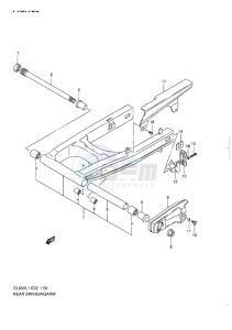 DL650 ABS V-STROM EU-UK drawing REAR SWINGING ARM