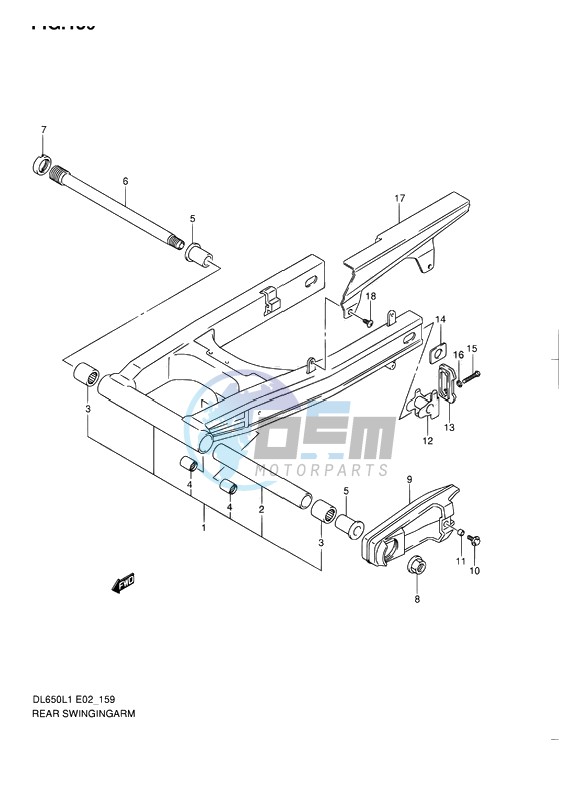 REAR SWINGING ARM