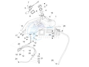 Primavera 50 4T-4V (NAFTA) drawing Fuel tank