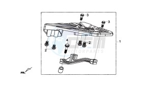 GTS 300I ABS L6 drawing LUGGAGE RACK