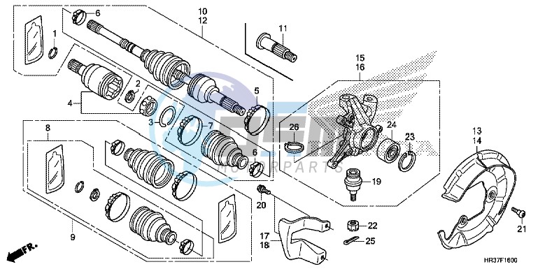 FRONT KNUCKLE/FRONT DRIVE SHAFT