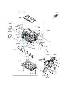 MULE PRO-DX KAF1000EGF EU drawing Crankcase