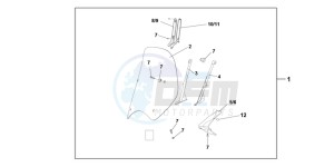 SH125C drawing WINDSHIELD