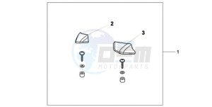 CBF600NA9 Europe Direct - (ED / ABS 25K) drawing PILLION ARM REST SET