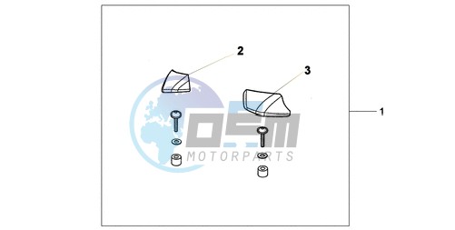 PILLION ARM REST SET