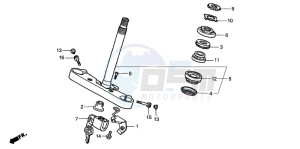 VT1100C3 drawing STEERING STEM