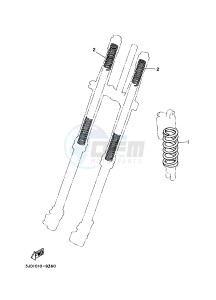 YZ125 (1SRT) drawing ALTERNATE FOR CHASSIS