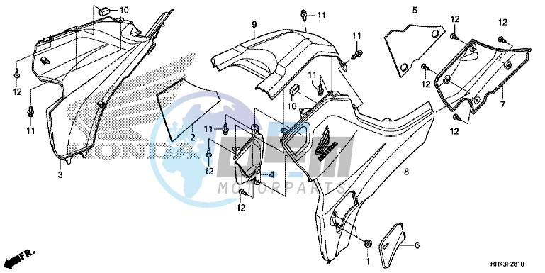 SIDE COVER/TANK COVER