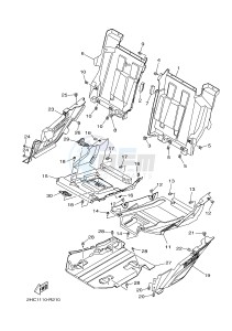 YXZ1000R SS YXZ10YESJ YXZ1000R SS (B0F6) drawing SIDE COVER