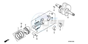 SH300AR9 Europe Direct - (ED / ABS) drawing CRANKSHAFT/PISTON