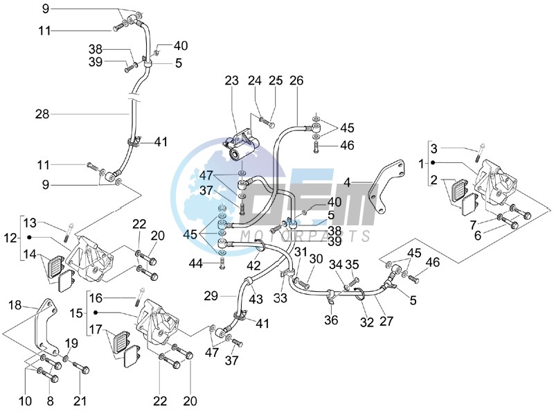 Brakes hose  - Calipers