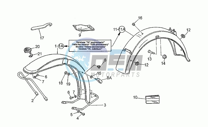 Front/rear mudguard