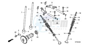 TRX420FAC drawing CAMSHAFT/VALVE