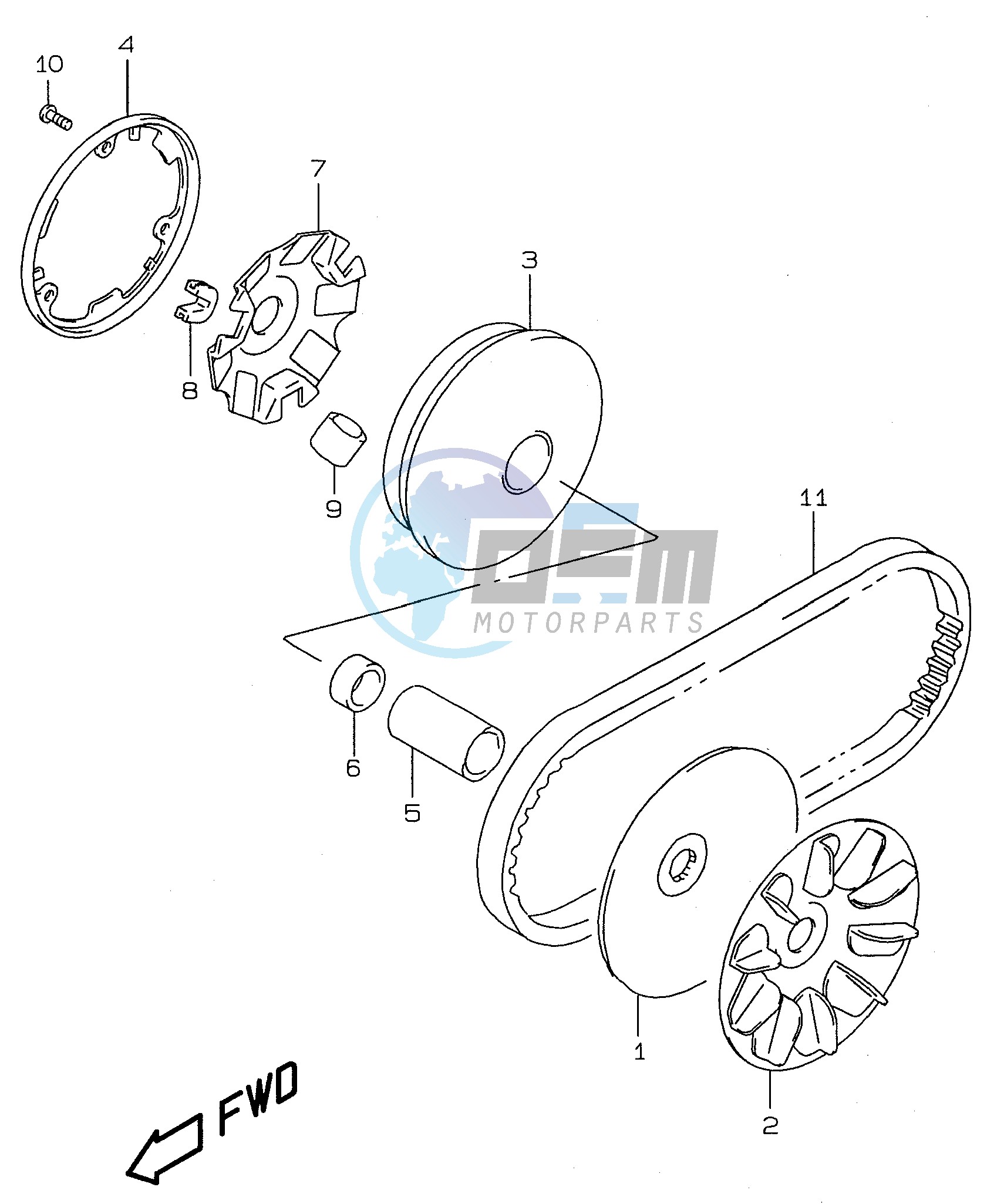 TRANSMISSION (1) (model AY50WR K1)