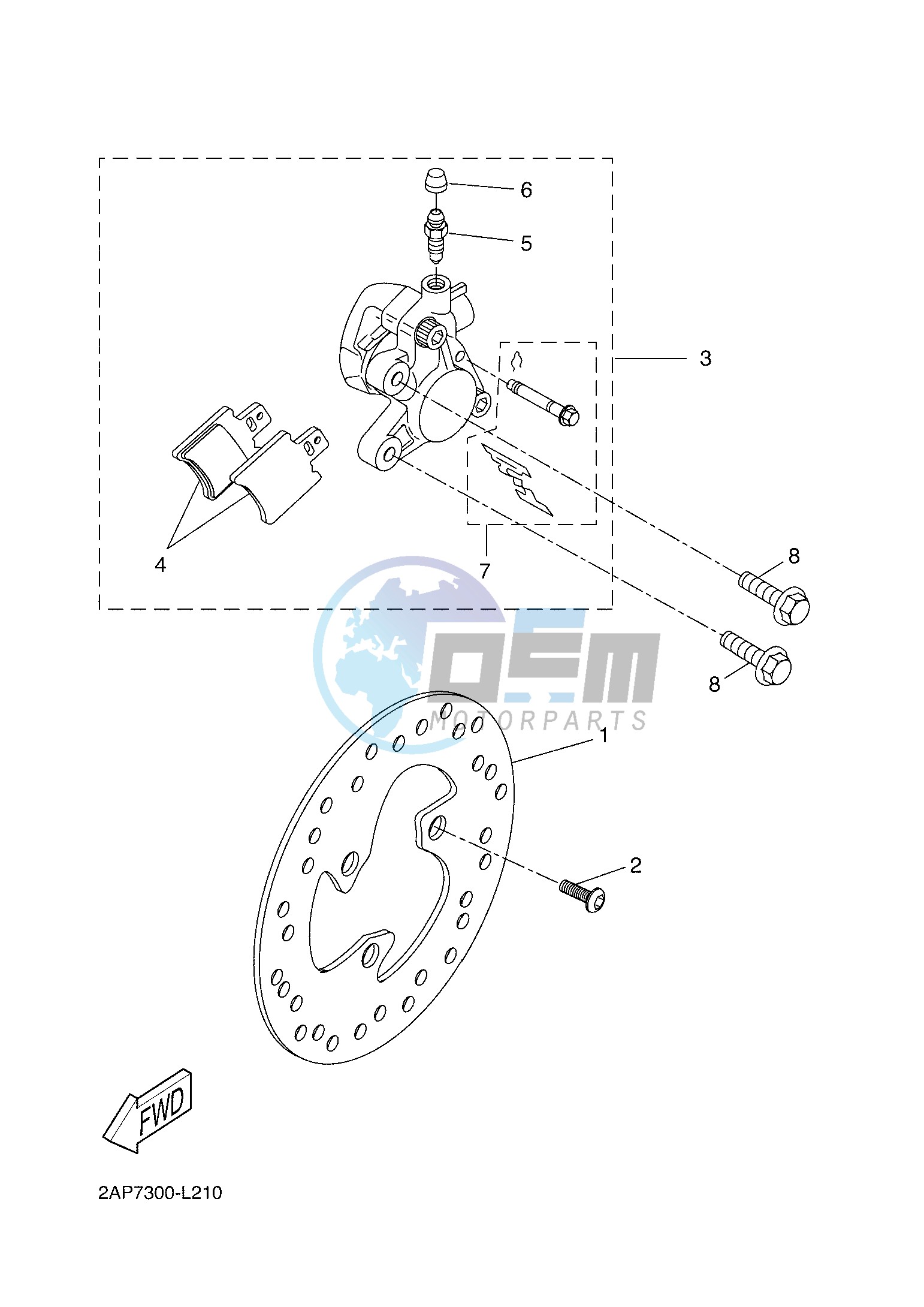 FRONT BRAKE CALIPER