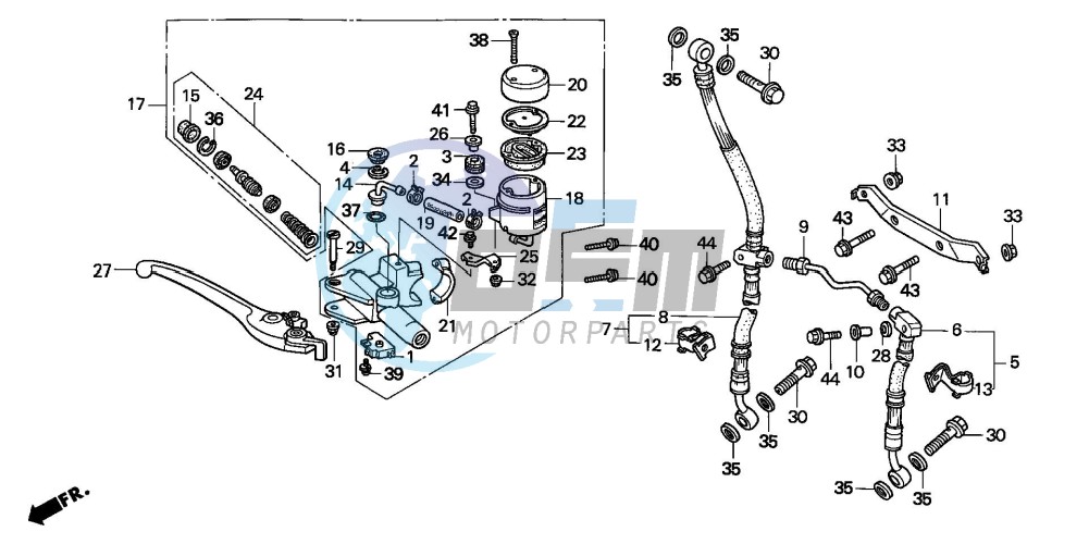 FR. BRAKE MASTER CYLINDER