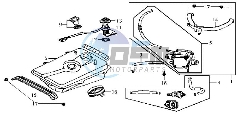 FUEL TANK - FUEL CUT