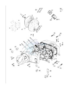 CLASSIC_XL_L1 50 L1 drawing Crankcase-cylinder-piston