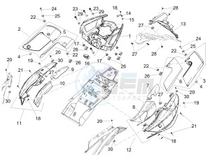 SHIVER 900 ABS (APAC) drawing Rear body