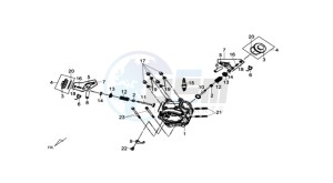 CROX 50 drawing CYLINDER HEAD CPL