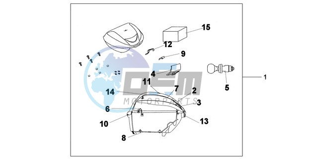 TOP BOX 35 L QUASAR SILVER