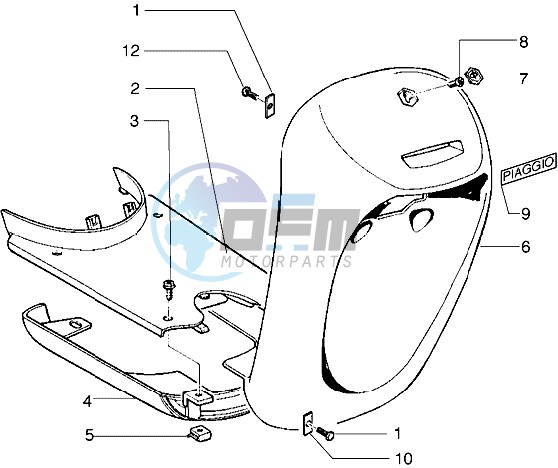 Front shield-Footboard-Spoiler